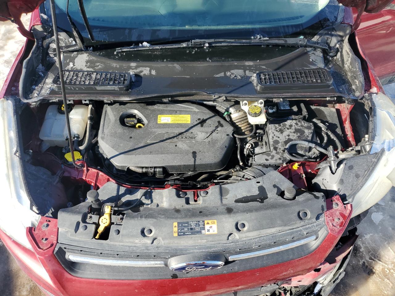 2014 Ford Escape VIN 1FMCU0GX9EUC12847 Copart auction photo, front end damage thumbnail 12