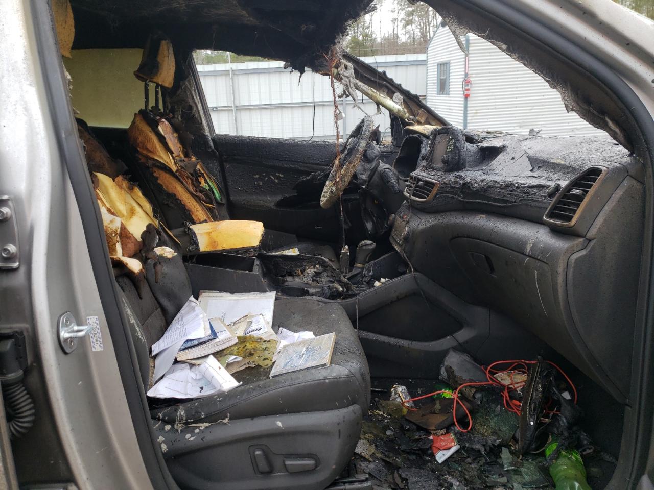 2020 Hyundai Tucson VIN KM8J3CAL0LU194401 Copart auction photo, burn - engine damage thumbnail 7