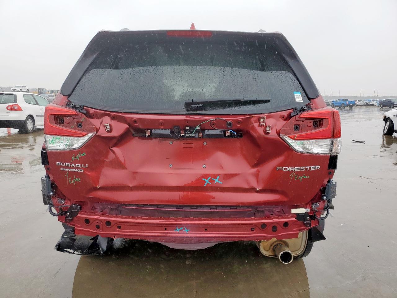 2021 Subaru Forester VIN JF2SKAUC5MH589228 Copart auction photo, rear end damage thumbnail 6