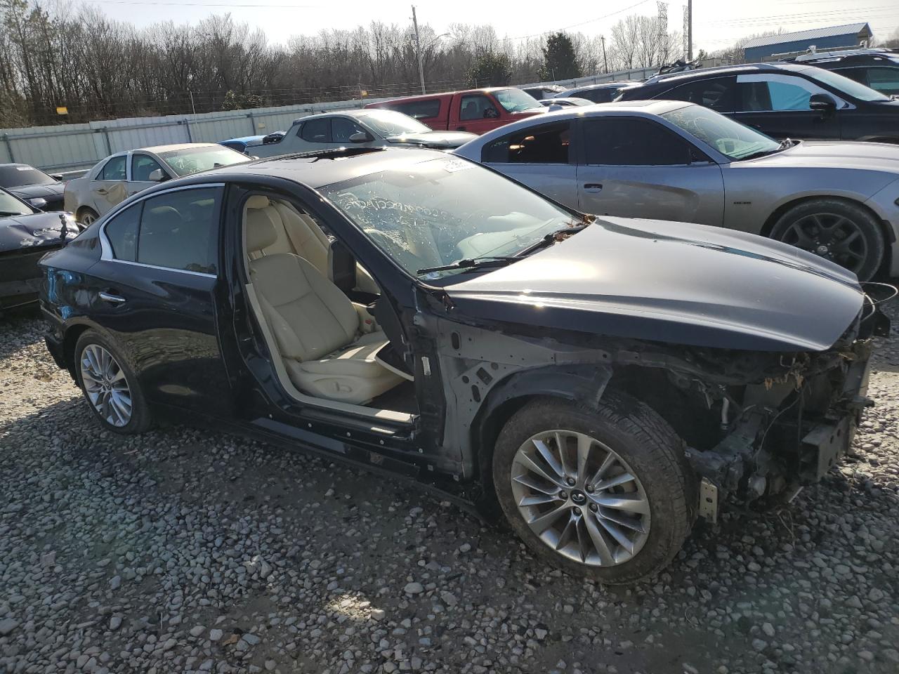 2019 Infiniti Q50 VIN JN1EV7AP4KM516467 Copart auction photo, stripped / all over damage thumbnail 5