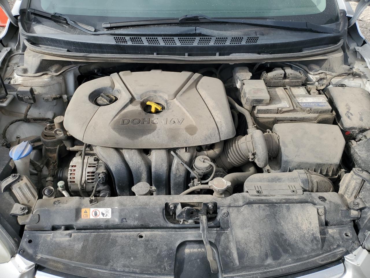 2015 Hyundai Elantra VIN 5NPDH4AE4FH647220 Copart auction photo, front end damage thumbnail 11