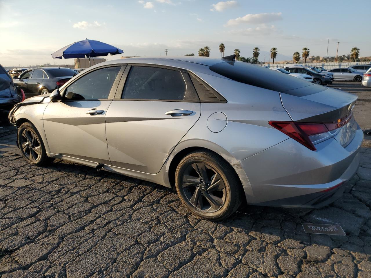 2021 Hyundai Elantra VIN 5NPLM4AG2MH043462 Copart auction photo, front end damage thumbnail 2