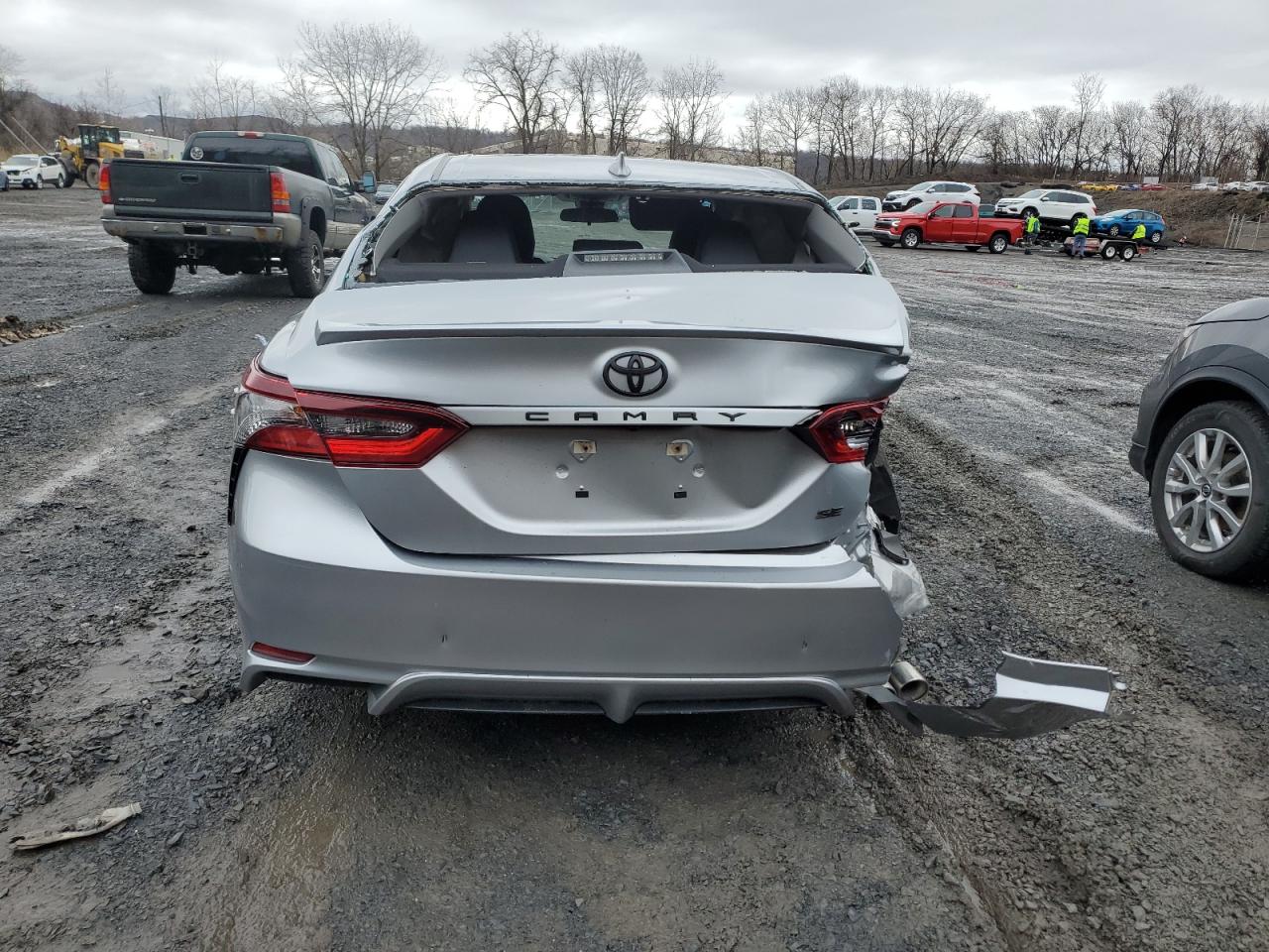 2021 Toyota Camry VIN 4T1G11AK8MU596938 Copart auction photo, rear end / side damage thumbnail 6