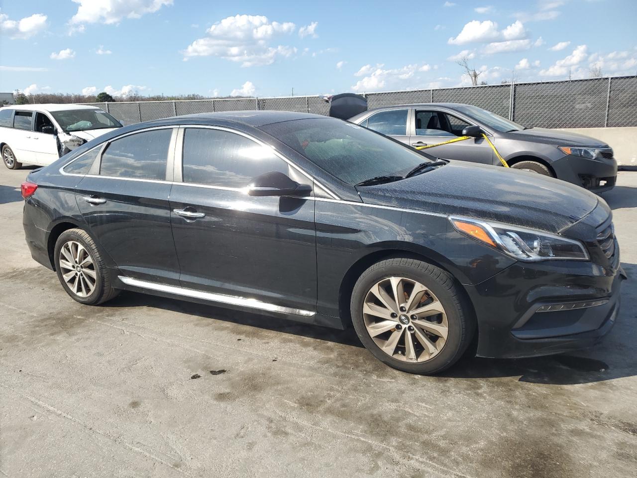 2017 Hyundai Sonata VIN 5NPE34AF4HH537122 Copart auction photo, front end damage thumbnail 4