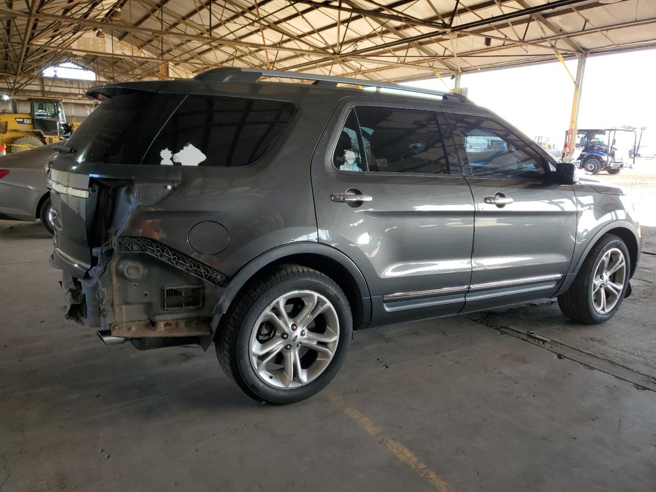 2015 Ford Explorer VIN 1FM5K7F80FGB75141 Copart auction photo, rear end / top/roof damage thumbnail 3