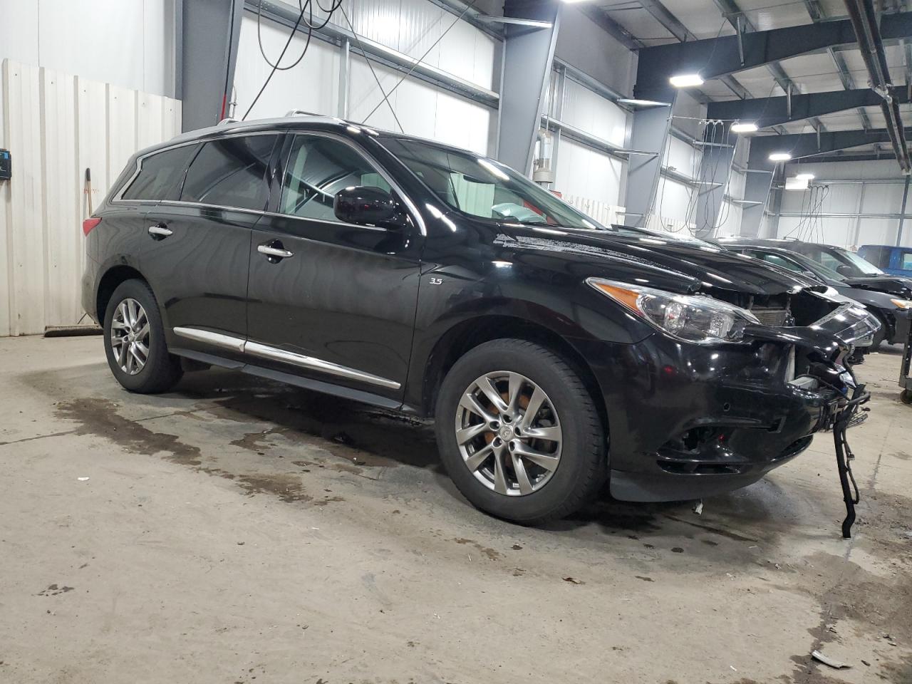 2014 Infiniti QX60 VIN 5N1AL0MM6EC533769 Copart auction photo, front end damage thumbnail 4