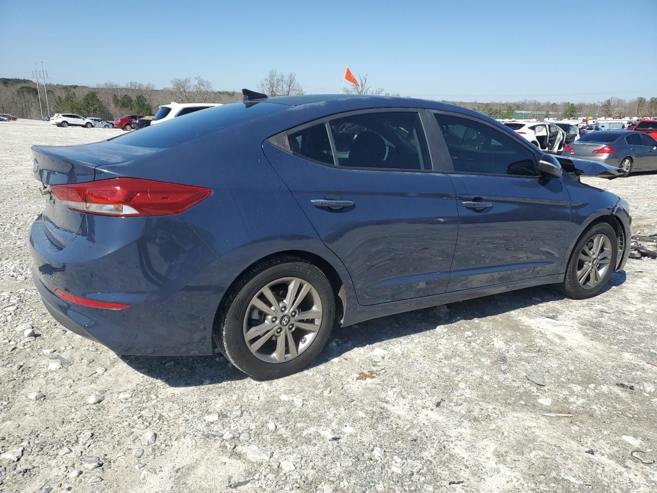 2017 Hyundai Elantra VIN KMHD84LF7HU077790 Copart auction photo, front end damage thumbnail 3
