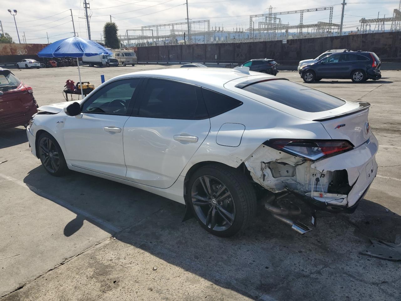 2024 Acura Integra VIN 19UDE4H37RA016116 Copart auction photo, rear end / front end damage thumbnail 2