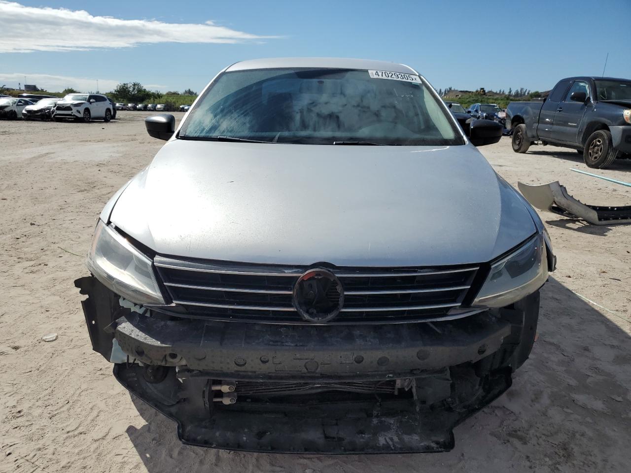 2015 Volkswagen Jetta VIN 3VW2K7AJ7FM315495 Copart auction photo, all over damage thumbnail 5