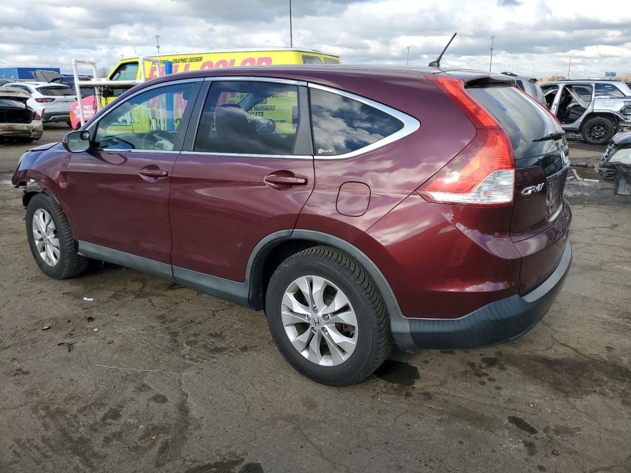 2012 Honda CR-V VIN 5J6RM4H50CL044077 Copart auction photo, front end damage thumbnail 2