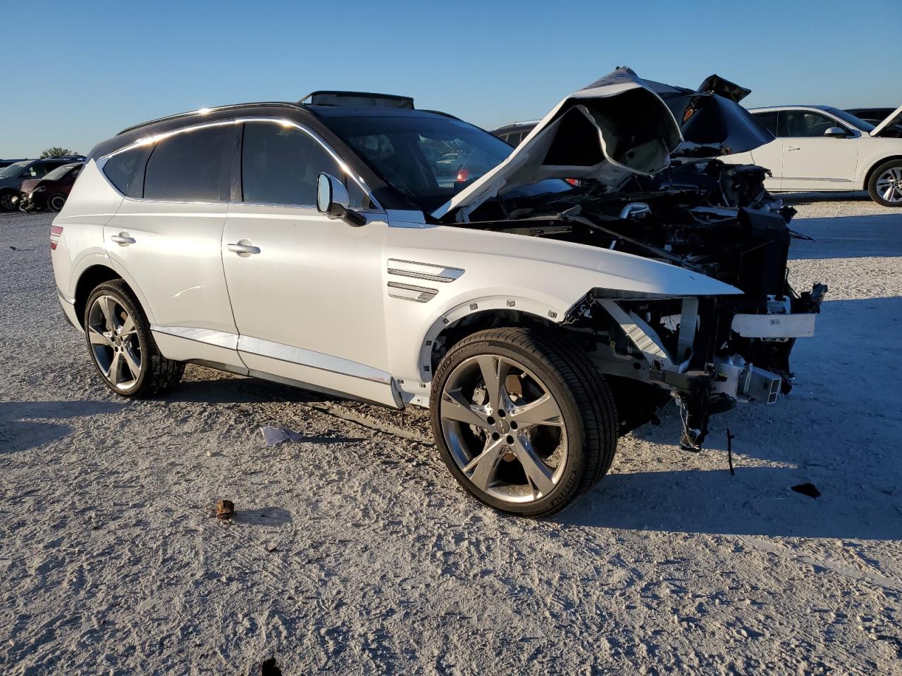 2024 Genesis Gv80 VIN KMUHCESC9RU152988 Copart auction photo, all over damage thumbnail 4