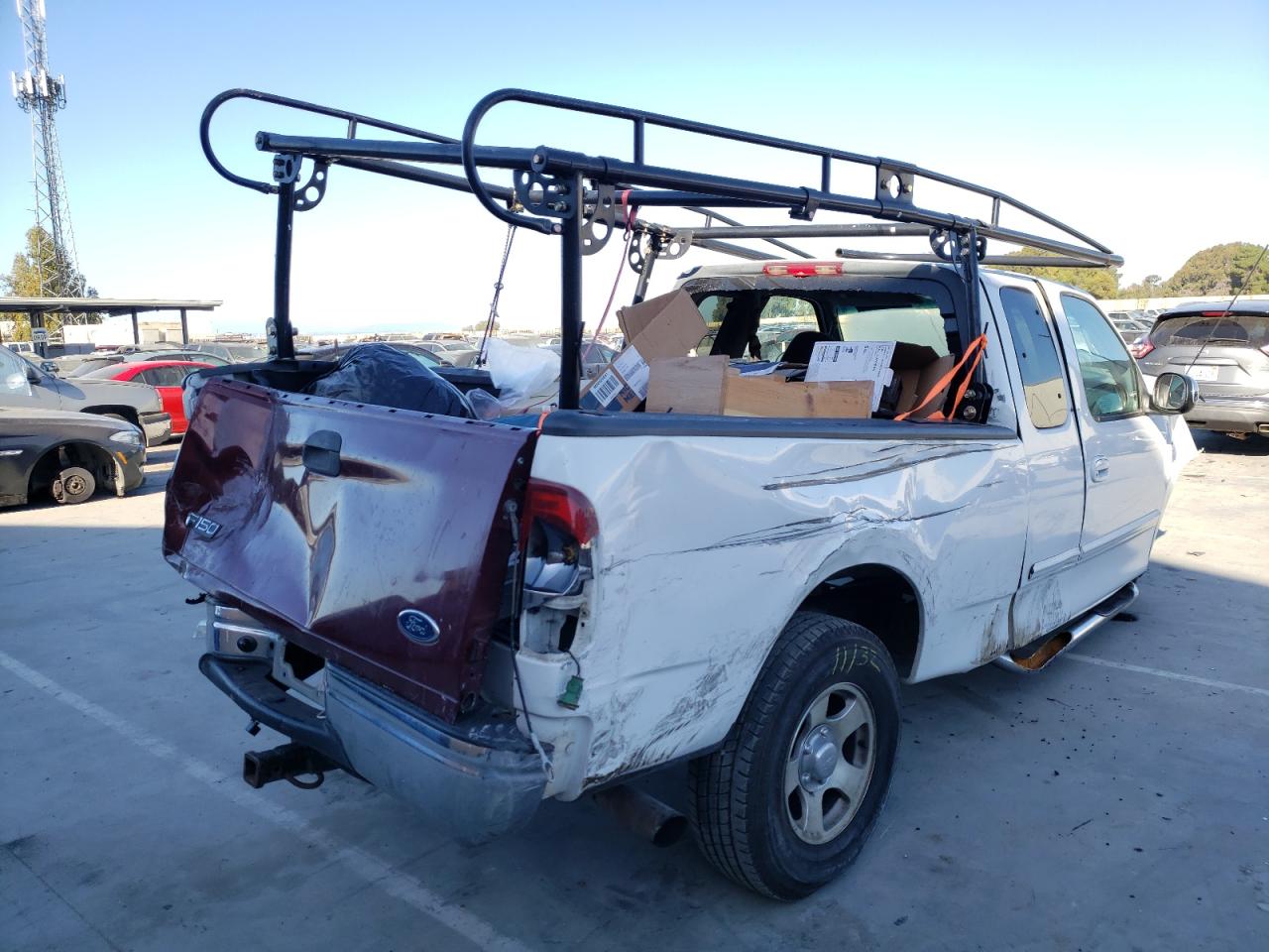 2001 Ford F-150 VIN 1FTZX17271NA14028 Copart auction photo, all over / undercarriage damage thumbnail 4
