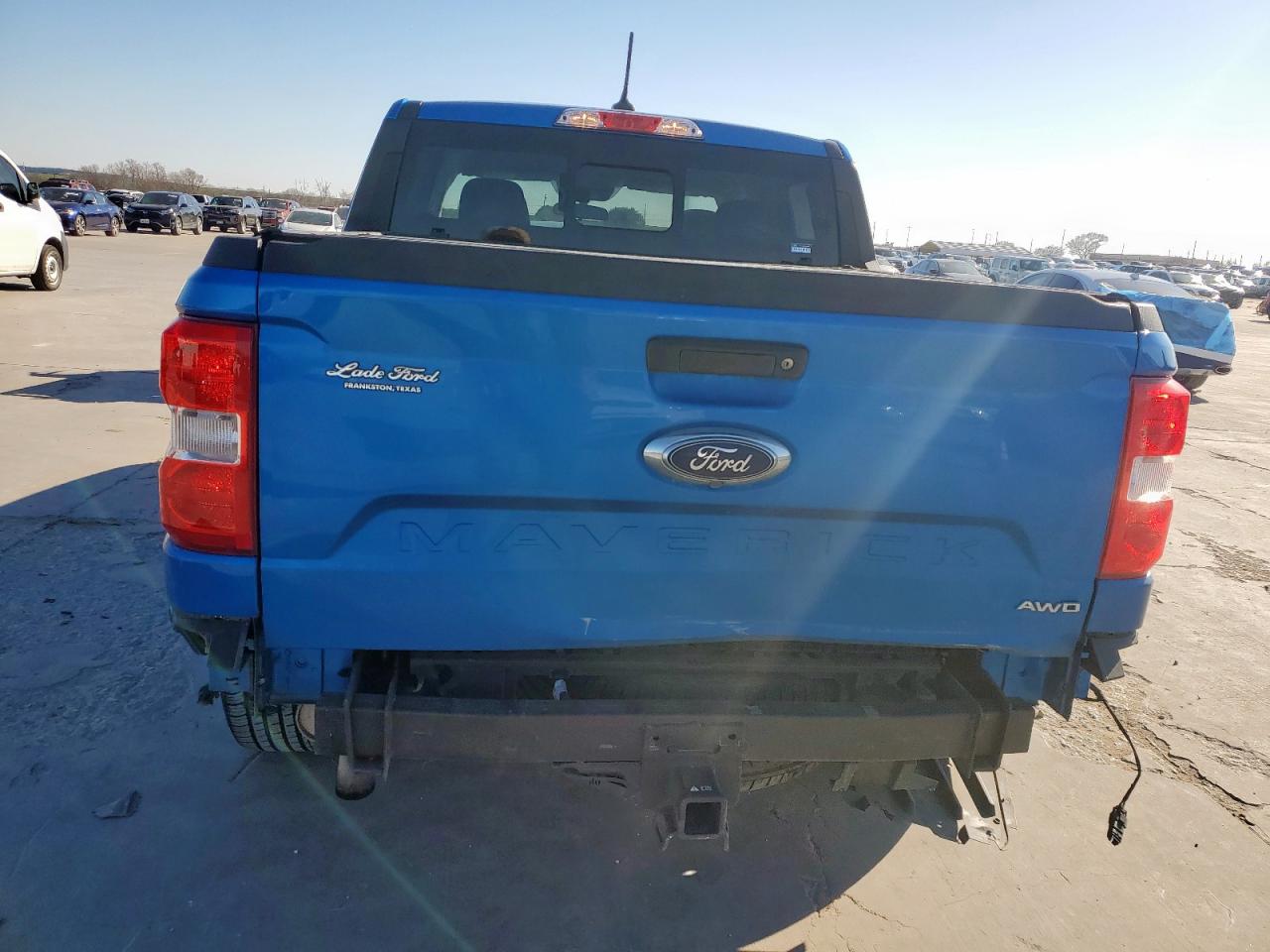 2022 Ford Maverick VIN 3FTTW8F99NRA56722 Copart auction photo, rear end damage thumbnail 6