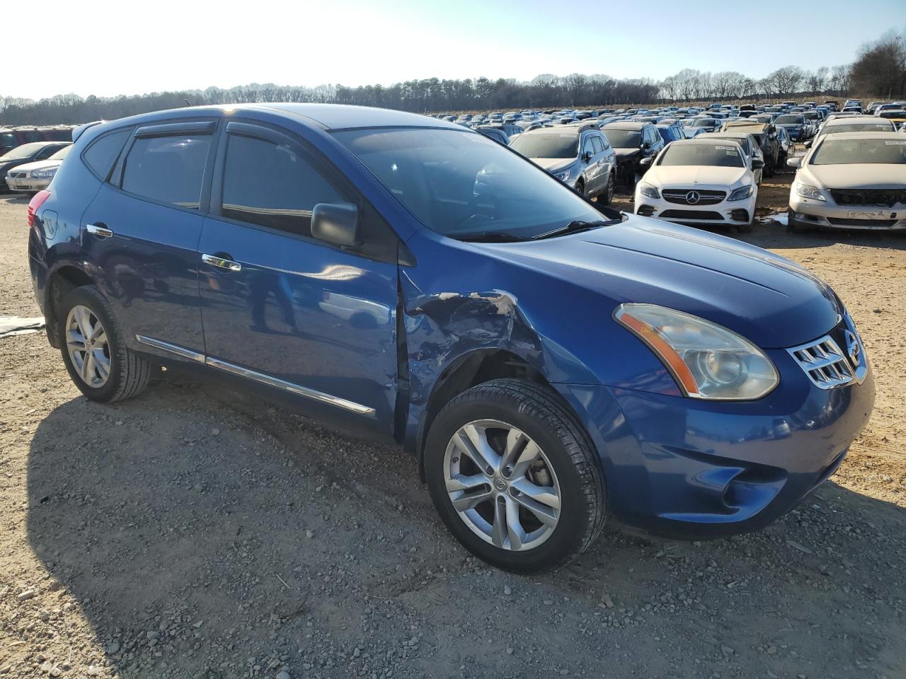 2011 Nissan Rogue VIN JN8AS5MT6BW151736 Copart auction photo, front end damage thumbnail 4