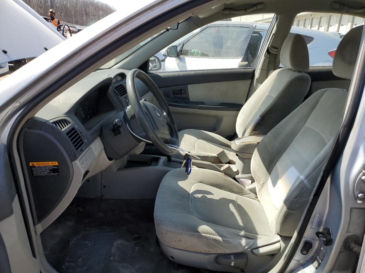 2005 KIA Spectra VIN KNAFE121255078858 Copart auction photo, rear end damage thumbnail 7