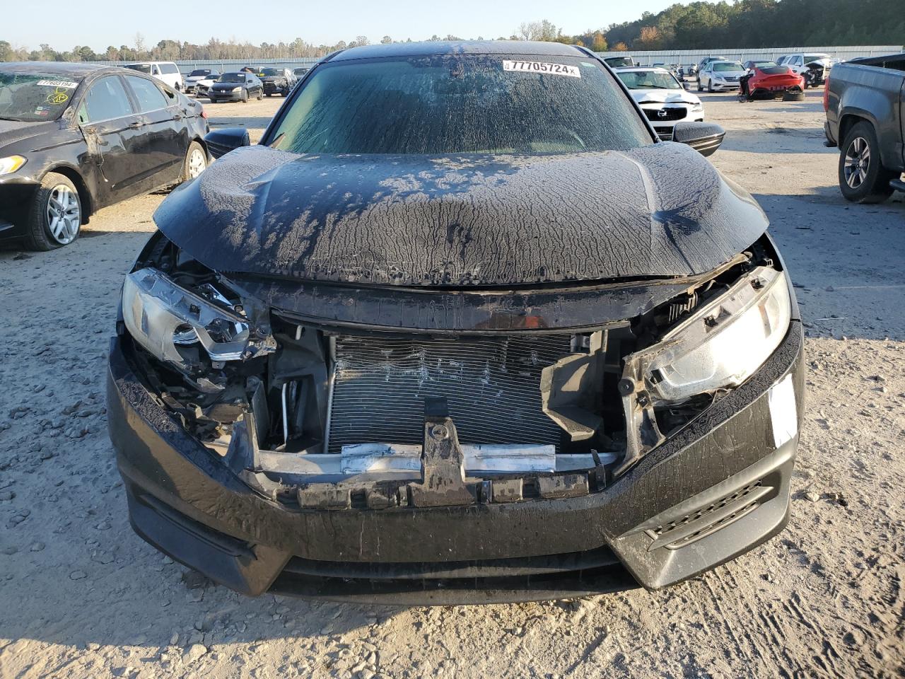 2017 Honda Civic VIN 19XFC2F55HE053747 Copart auction photo, front end damage thumbnail 5