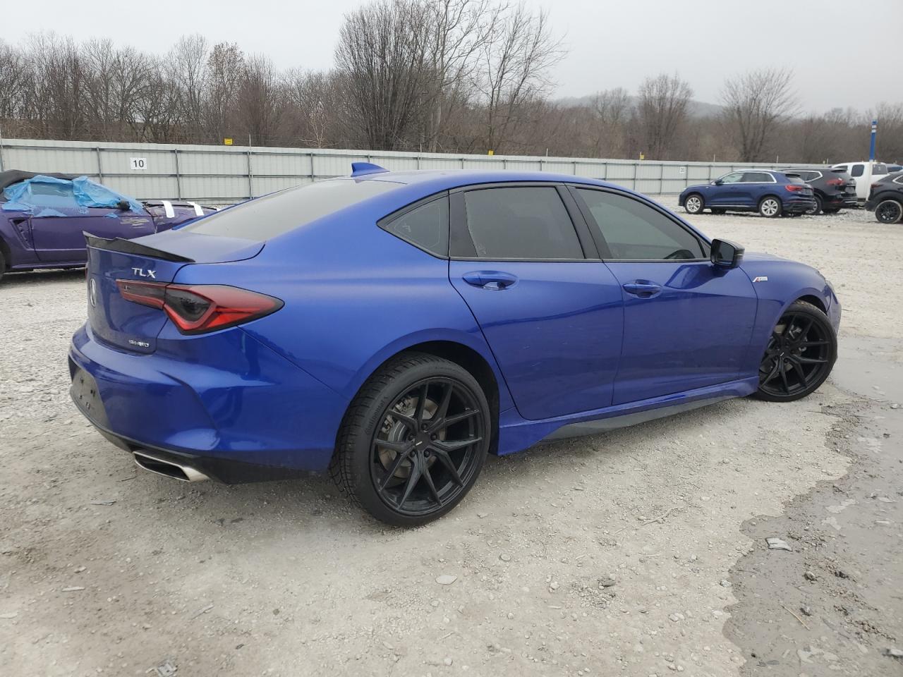 2021 Acura TLX VIN 19UUB6F57MA000578 Copart auction photo, front end / undercarriage damage thumbnail 3