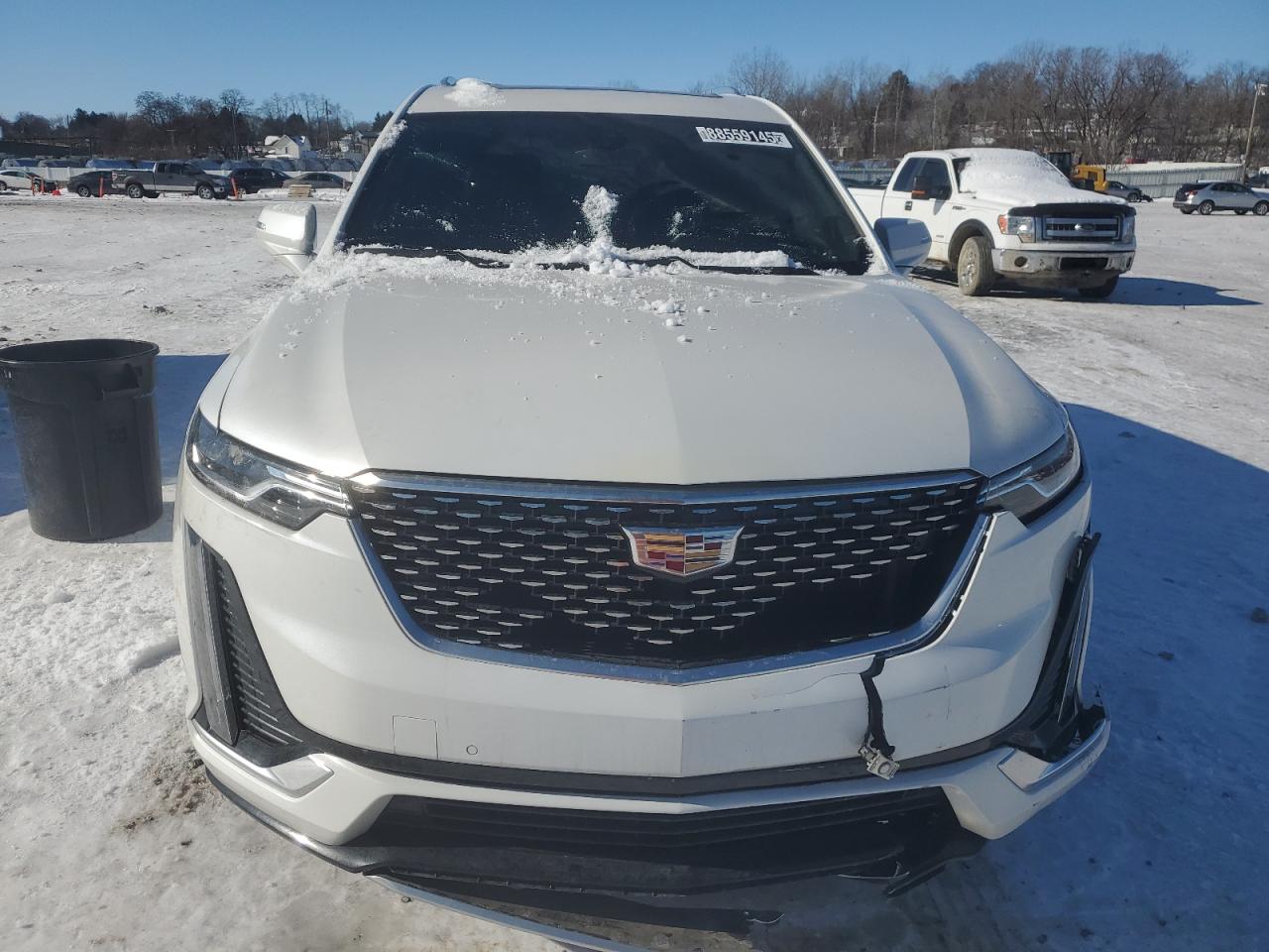 2022 Cadillac XT6 VIN 1GYKPBR44NZ182840 Copart auction photo, front end / side damage thumbnail 5
