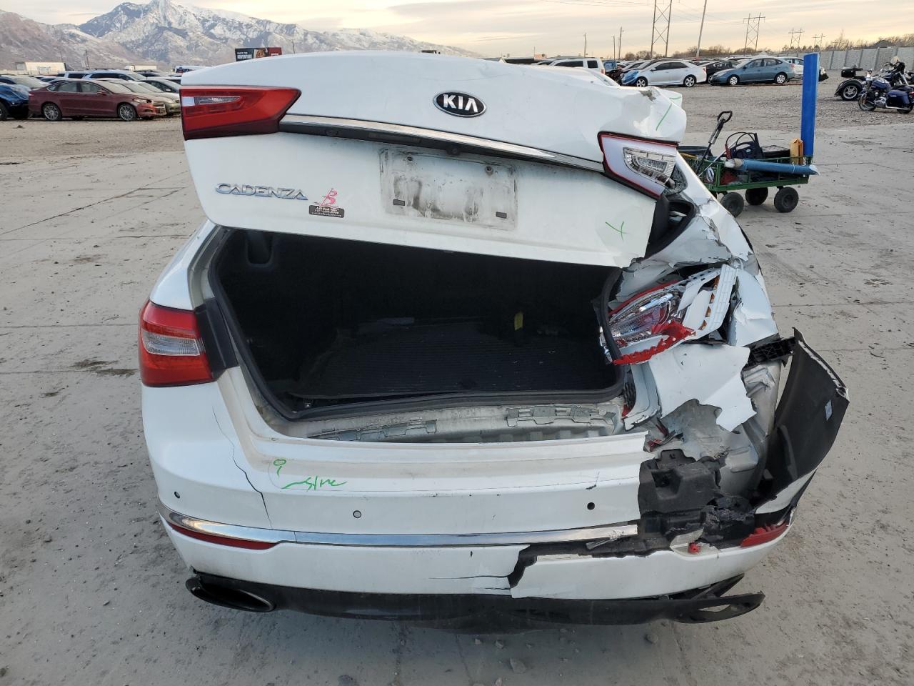 2014 KIA Cadenza VIN KNALN4D7XE5167048 Copart auction photo, rear end / front end damage thumbnail 6
