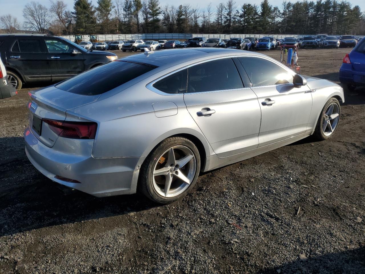 2019 Audi A5 VIN WAUFNCF51KA041473 Copart auction photo, front end / rear end damage thumbnail 3