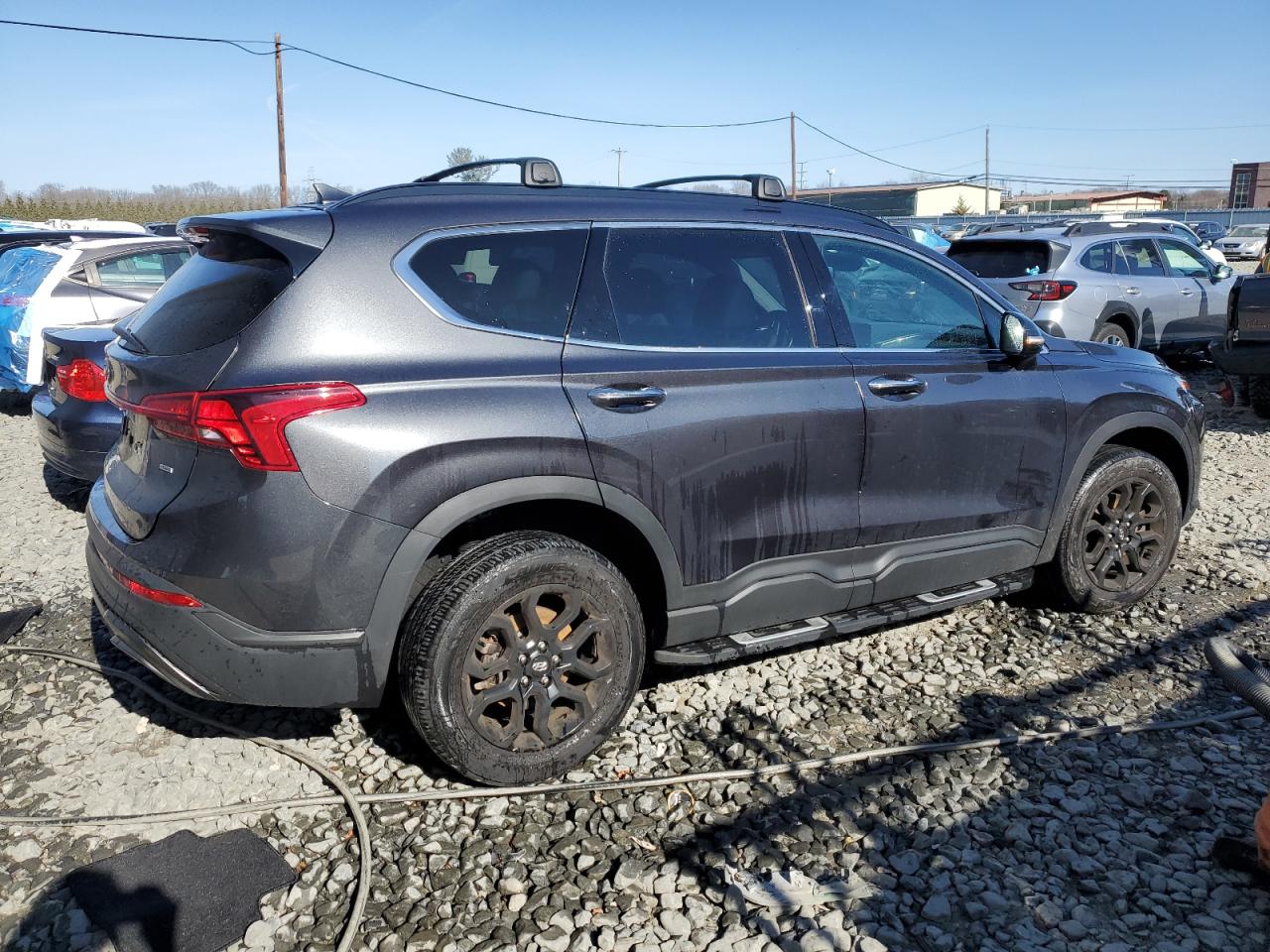 2023 Hyundai Santa Fe VIN 5NMS6DAJ7PH616861 Copart auction photo, side / rear end damage thumbnail 3