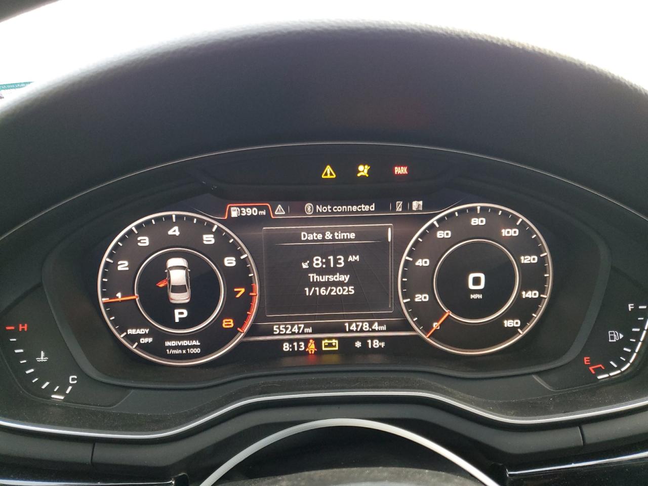 2019 Audi A4 VIN WAUENAF4XKN004440 Copart auction photo, side / rear end damage thumbnail 9