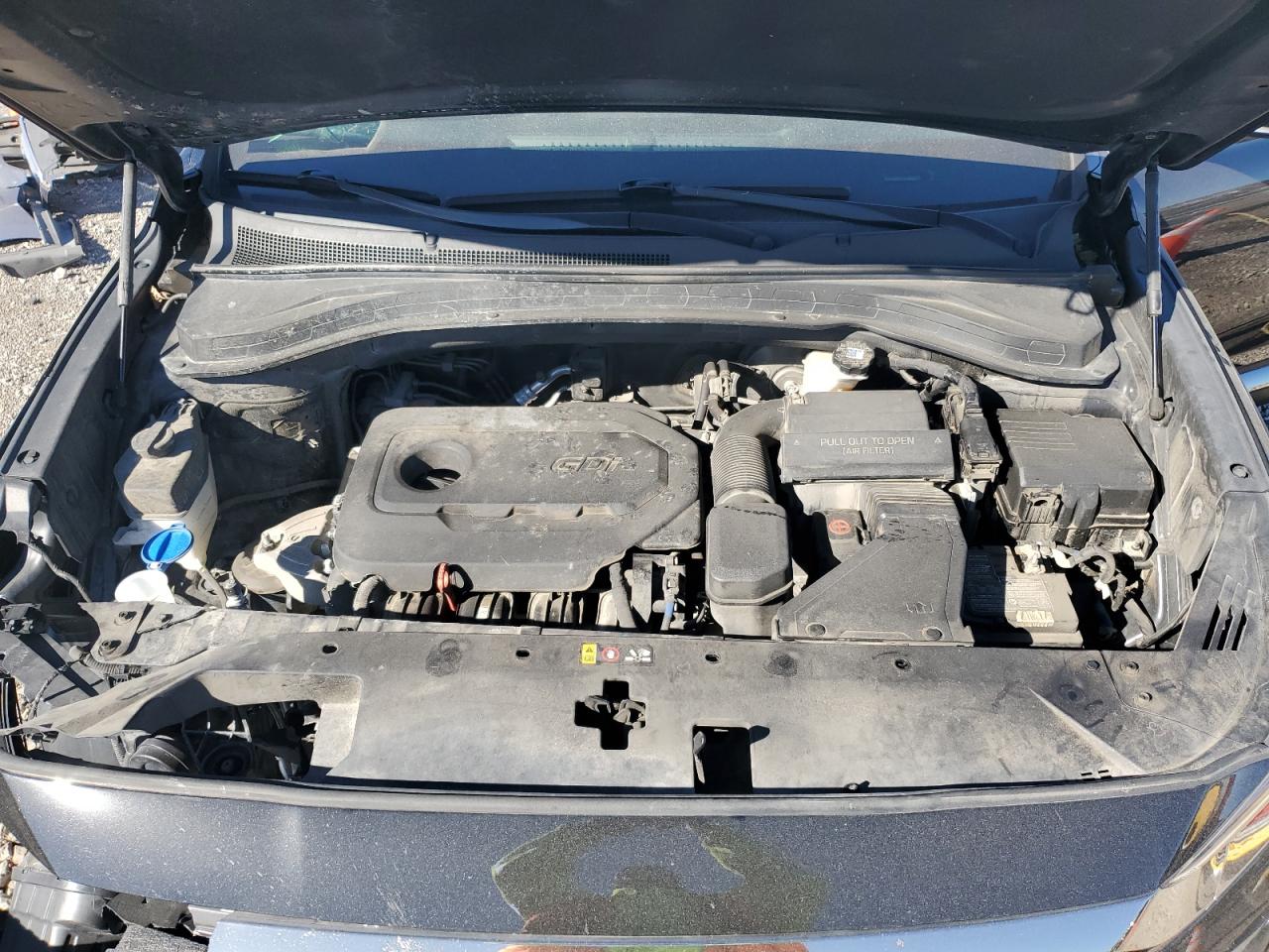 2019 Hyundai Santa Fe VIN 5NMS23AD6KH088903 Copart auction photo, front end damage thumbnail 12
