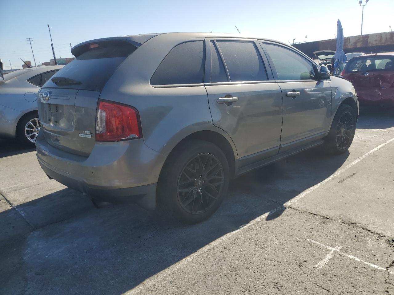 2014 Ford Edge VIN 2FMDK3J95EBA90838 Copart auction photo, front end / minor dent/scratches damage thumbnail 3