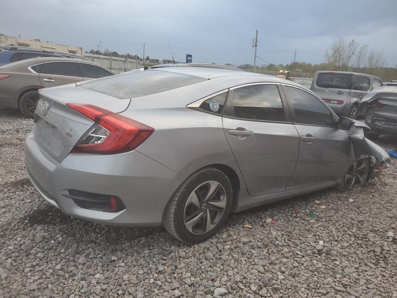 2019 Honda Civic VIN 19XFC2F65KE045700 Copart auction photo, front end damage thumbnail 3