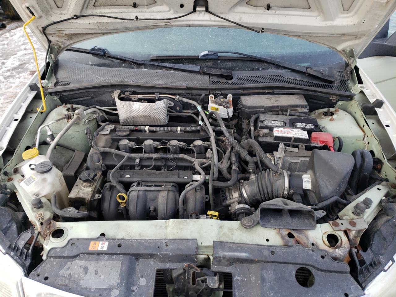 2011 Ford Focus VIN 1FAHP3FN4BW201148 Copart auction photo, front end / side damage thumbnail 11