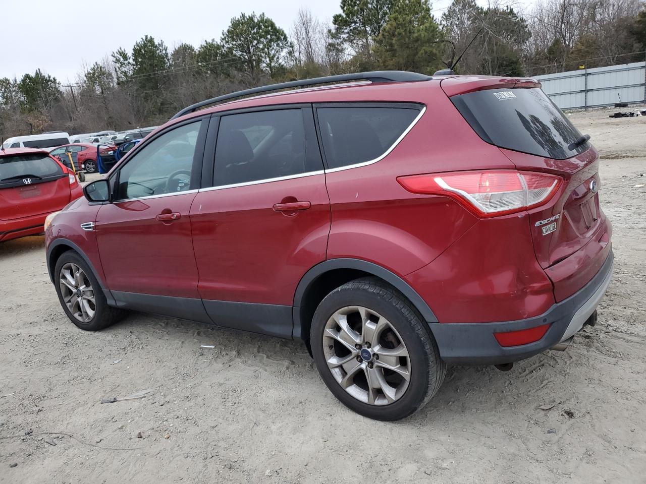 2015 Ford Escape VIN 1FMCU9GX4FUA02484 Copart auction photo, front end / side damage thumbnail 2
