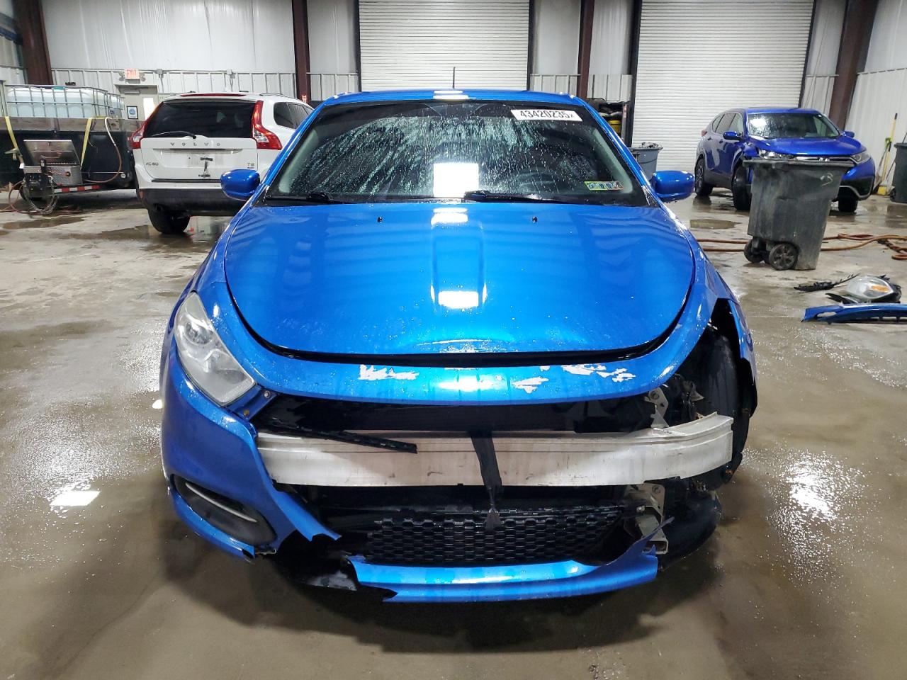 2016 Dodge Dart VIN 1C3CDFAA5GD517135 Copart auction photo, front end / side damage thumbnail 5