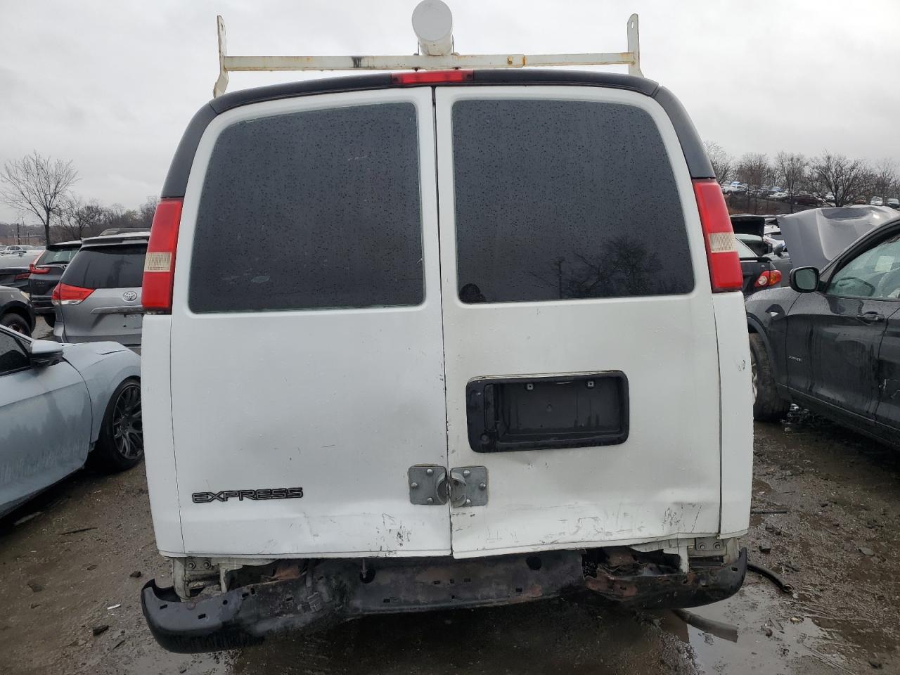 2014 Chevrolet Express VIN 1GCSGAFX1E1105775 Copart auction photo, rear end / front end damage thumbnail 6