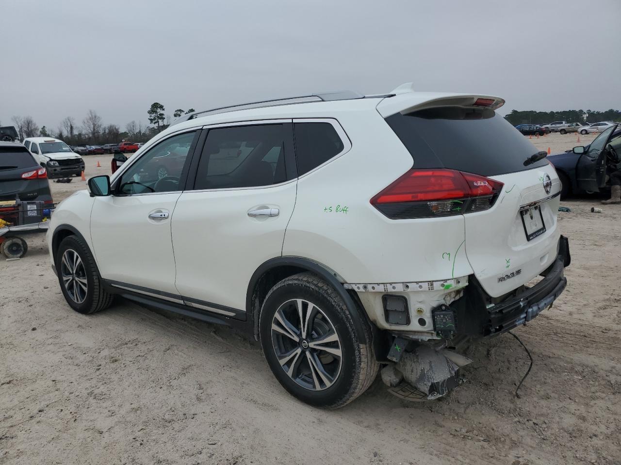 2017 Nissan Rogue VIN 5N1AT2MT0HC810357 Copart auction photo, rear end / minor dent/scratches damage thumbnail 2