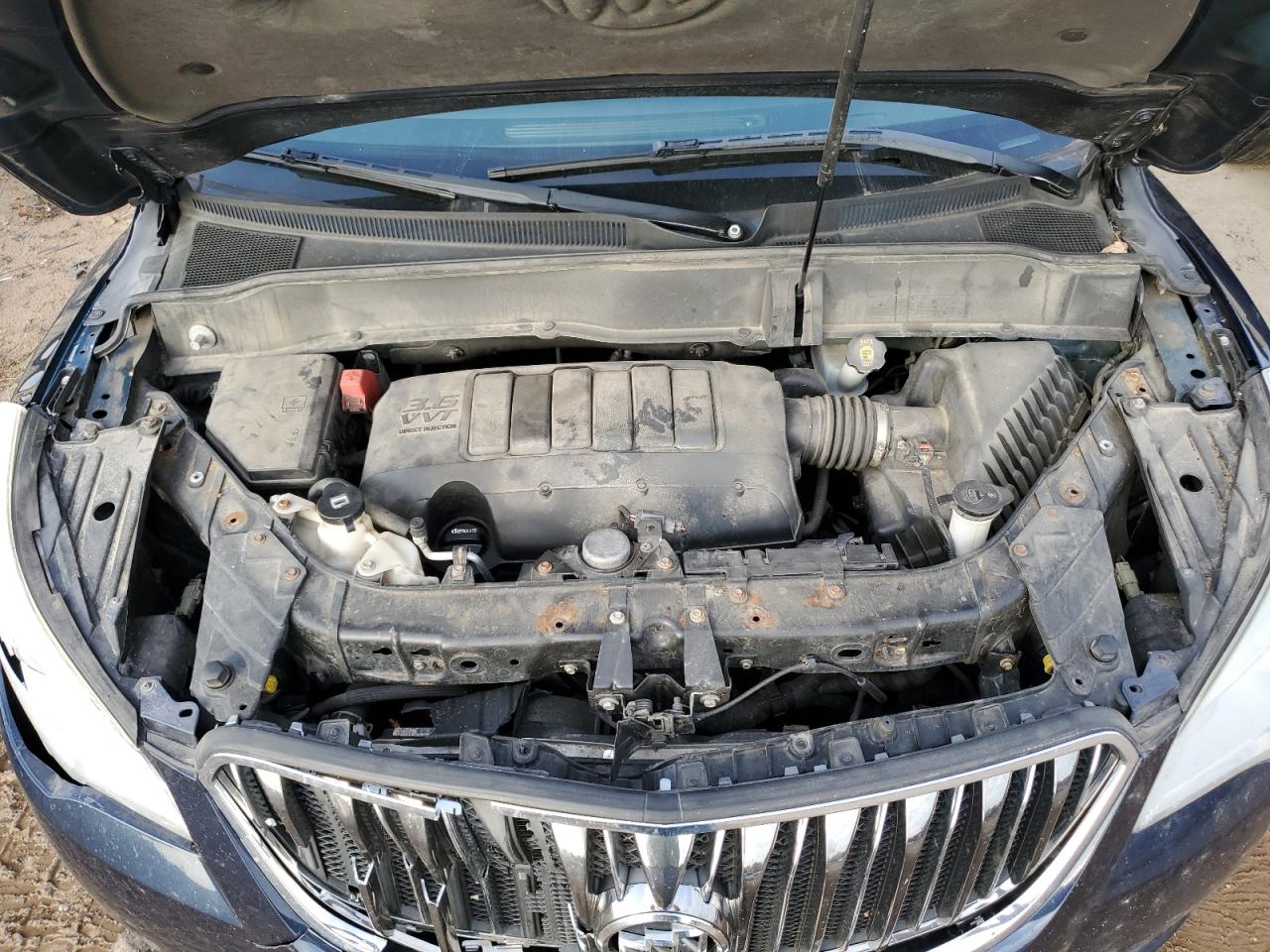 2016 Buick Enclave VIN 5GAKVBKD3GJ227579 Copart auction photo, front end / side damage thumbnail 12