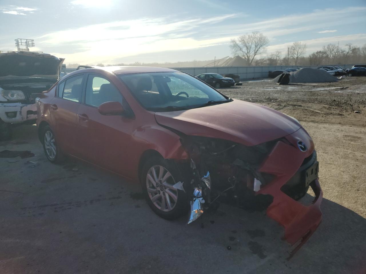 2013 Mazda 3 VIN JM1BL1V70D1754284 Copart auction photo, front end damage thumbnail 4