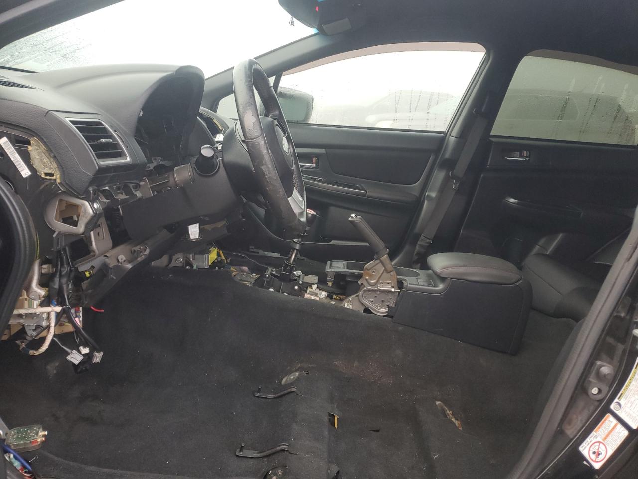 2017 Subaru WRX VIN JF1VA1B69H9807544 Copart auction photo, vandalism / stripped damage thumbnail 7