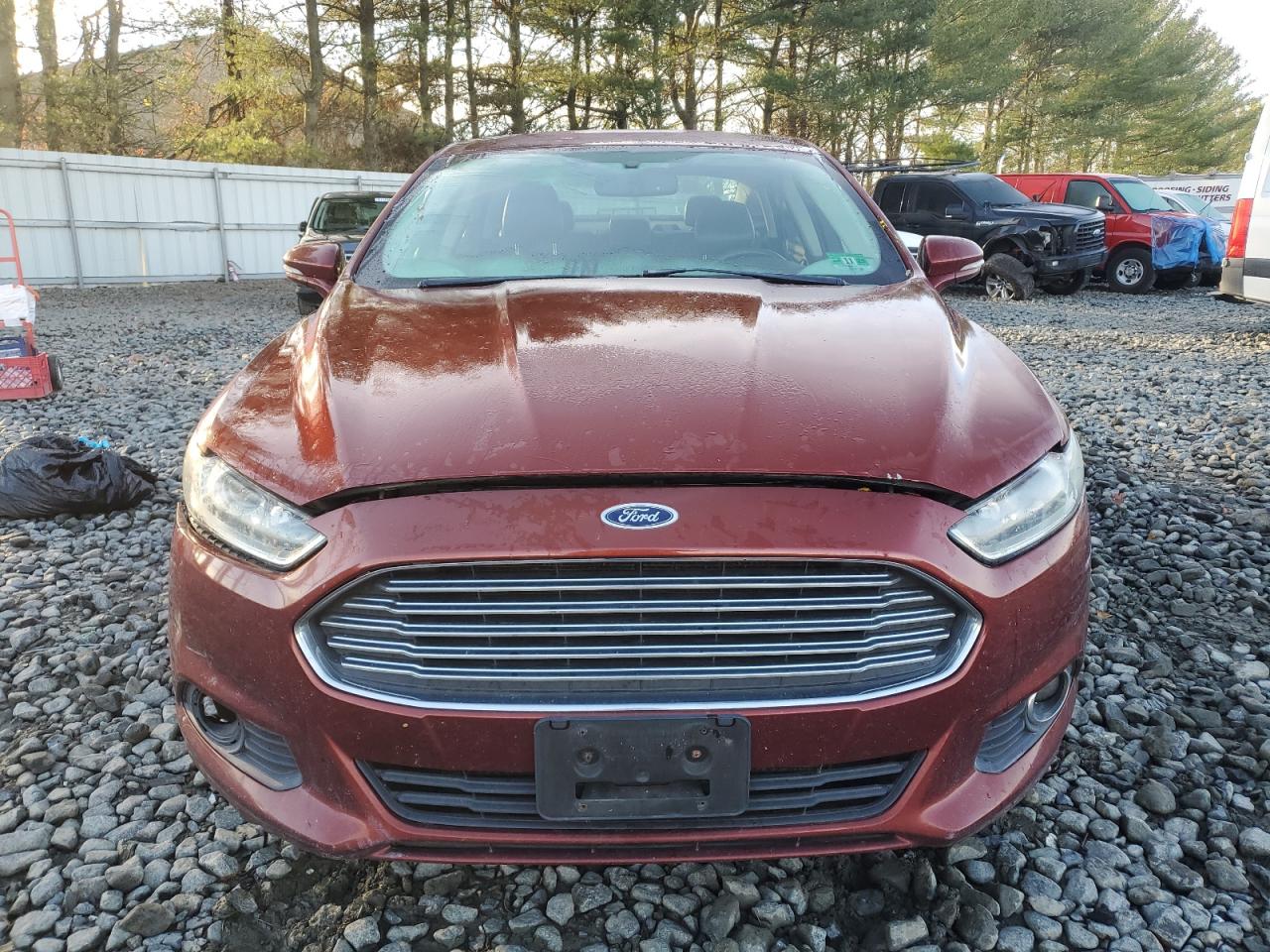 2014 Ford Fusion VIN 3FA6P0H95ER271030 Copart auction photo, rear end / front end damage thumbnail 5