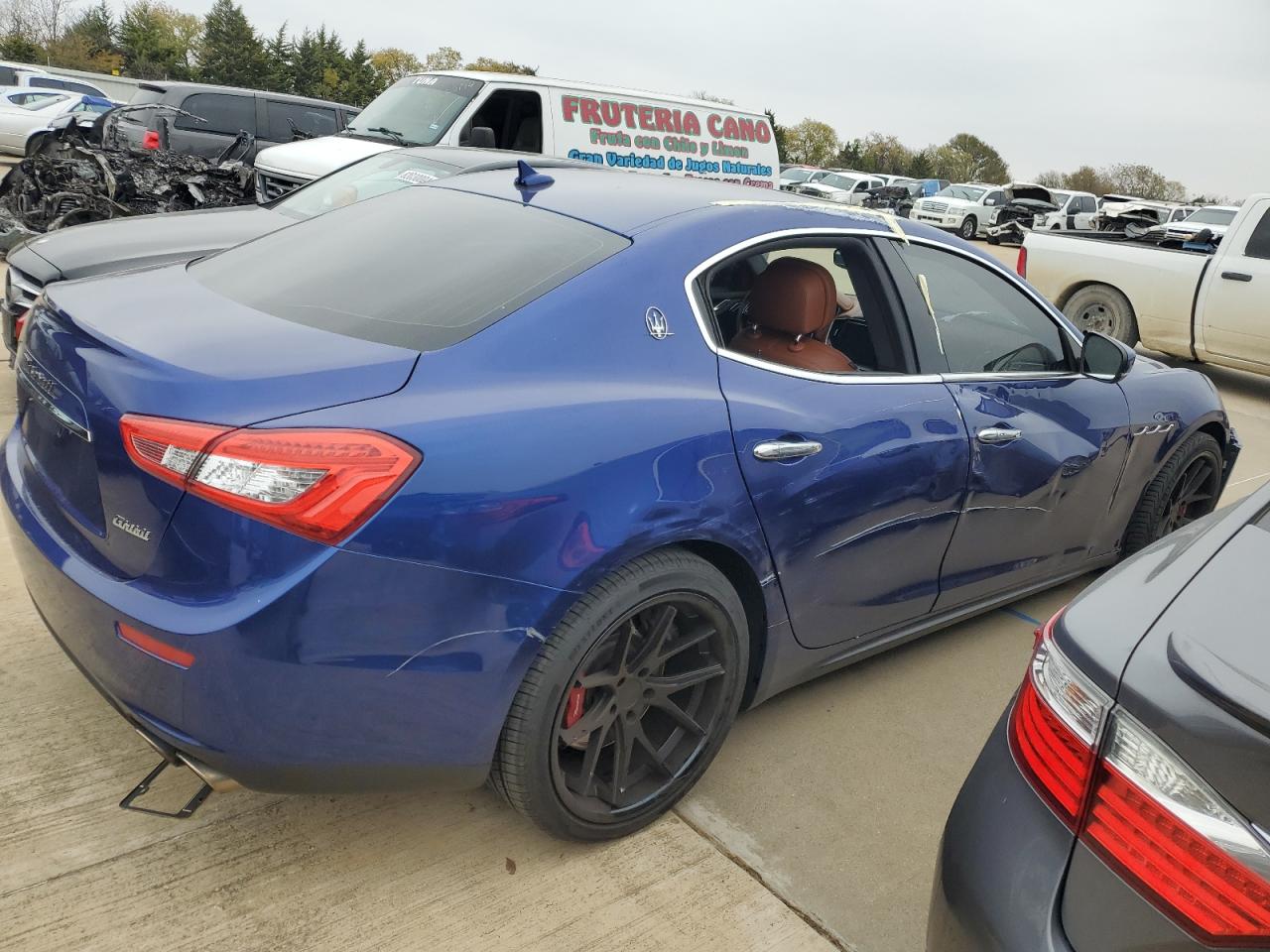 2017 Maserati Ghibli VIN ZAM57RTA5H1228944 Copart auction photo, front end damage thumbnail 3