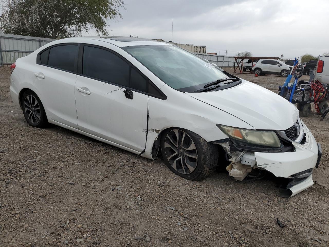 2015 Honda Civic VIN 19XFB2F81FE042108 Copart auction photo, front end / side damage thumbnail 4