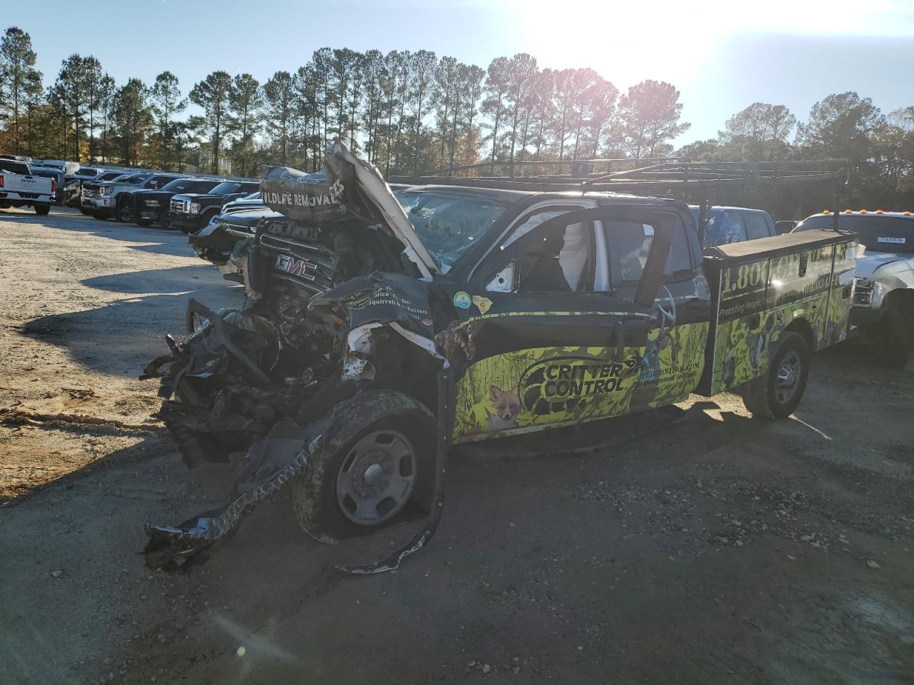 2015 GMC Sierra VIN 1GD12XEG5FF582739 Copart auction photo, all over damage thumbnail 2