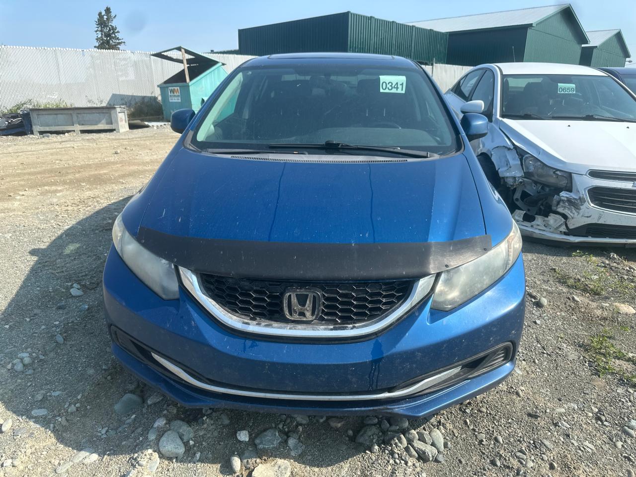 2013 Honda Civic VIN 2HGFB2E51DH031510 Copart auction photo, rear end damage thumbnail 5