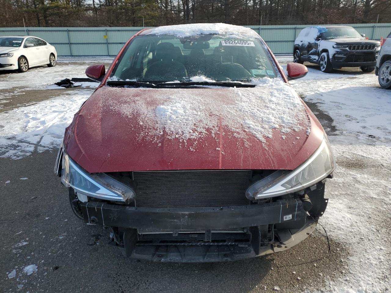 2020 Hyundai Elantra VIN KMHD74LF3LU925191 Copart auction photo, front end / side damage thumbnail 5