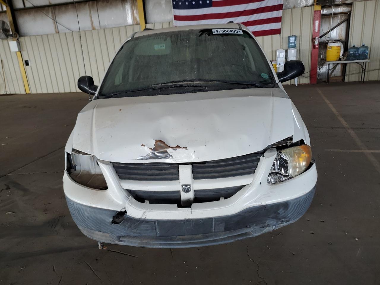 2006 Dodge Caravan VIN 1D4GP24R76B666609 Copart auction photo, front end / side damage thumbnail 5