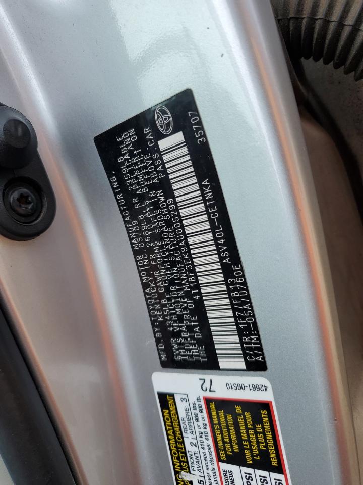 2010 Toyota Camry VIN 4T1BF3EK9AU005299 Copart auction photo, front end damage thumbnail 12