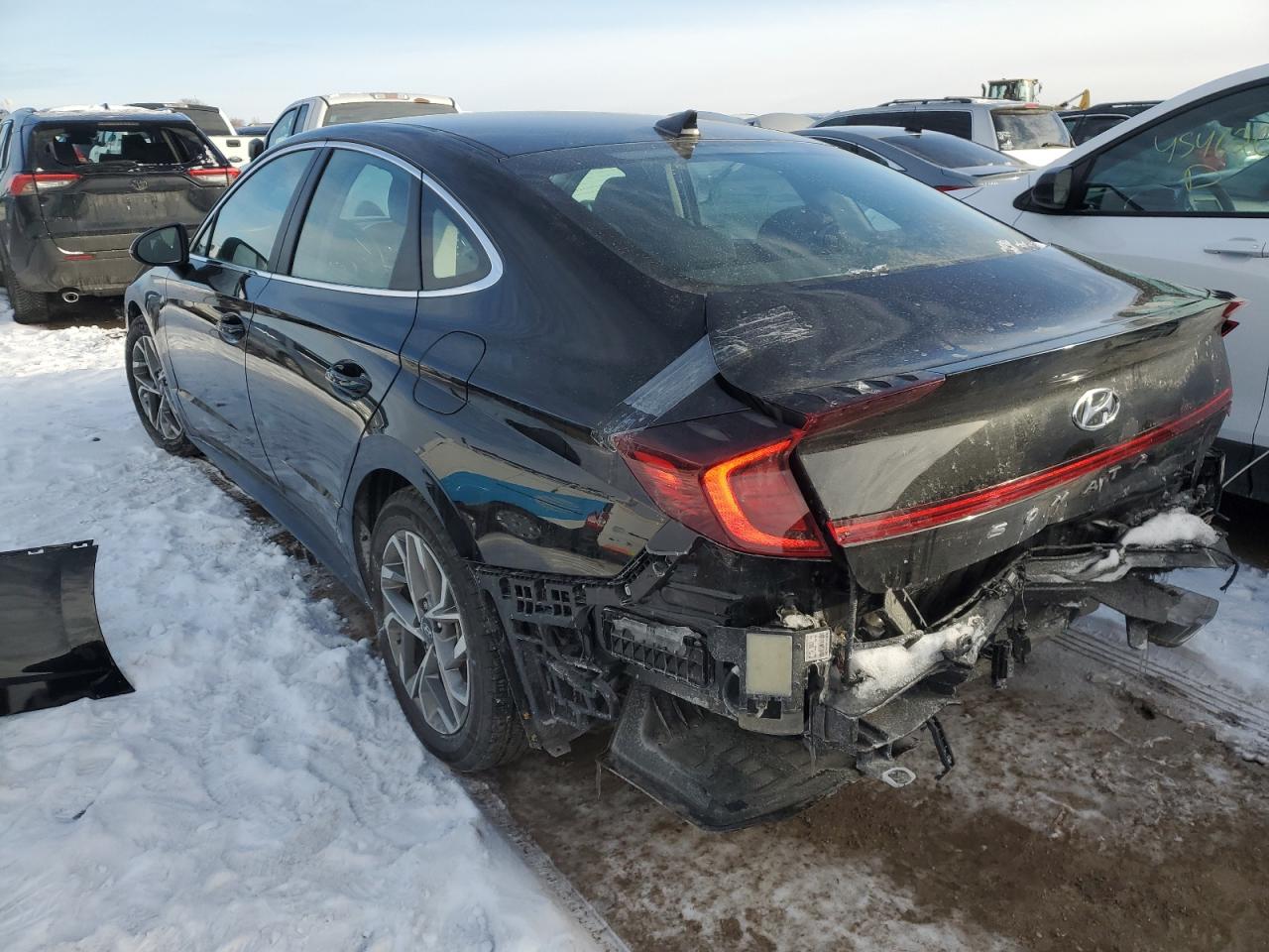 2022 Hyundai Sonata VIN KMHL64JA6NA170287 Copart auction photo, all over damage thumbnail 2