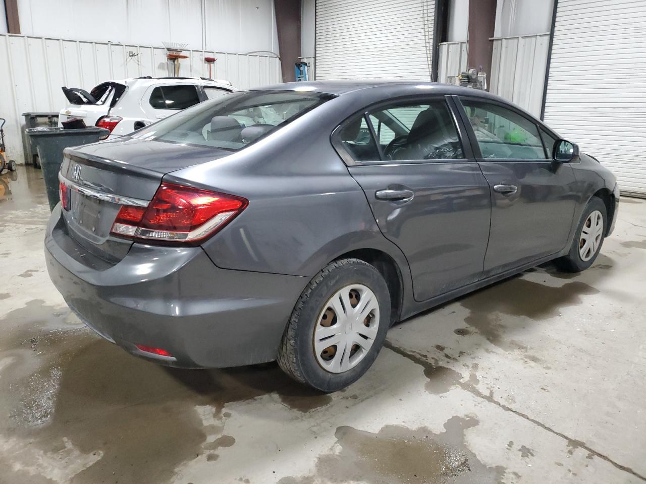 2013 Honda Civic VIN 2HGFB2F55DH560165 Copart auction photo, front end / side damage thumbnail 3