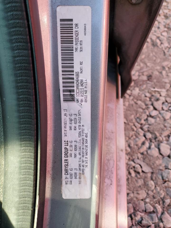 2013 Chrysler 200 VIN 1C3CCBAB4DN646865 Copart auction photo, front end damage thumbnail 12