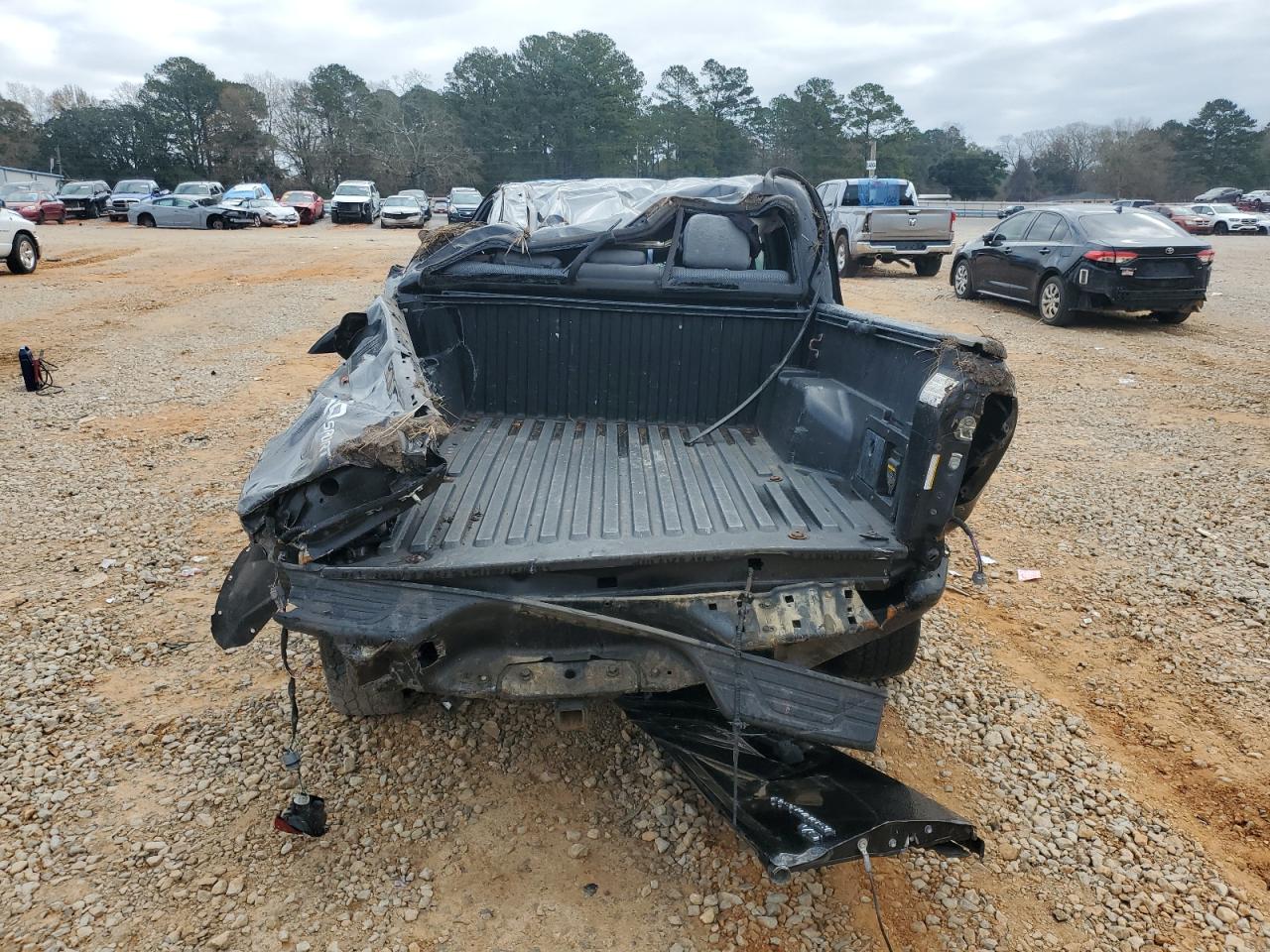 2014 Toyota Tacoma VIN 5TFJU4GN2EX058272 Copart auction photo, rollover damage thumbnail 6