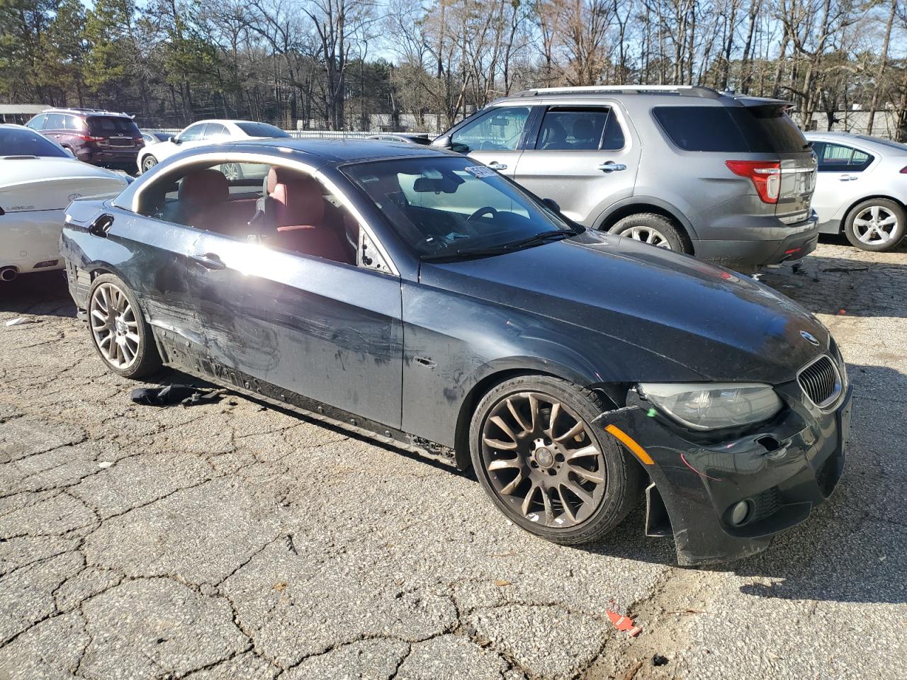 2013 BMW 3er VIN WBADW7C56DE733790 Copart auction photo, all over damage thumbnail 4